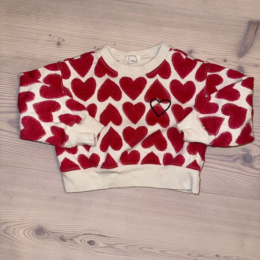 J.Crew Heart Graphic Sweatshirt